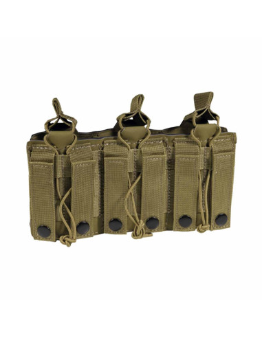 Poche molle DAGGER triple chargeur M4 Coyote Tan CORSO Tactical CORSO Tactical