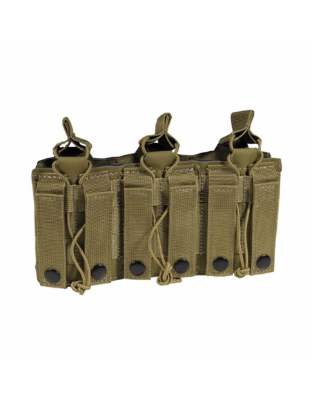 Poche molle DAGGER triple chargeur M4 Coyote Tan CORSO Tactical CORSO Tactical