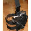 Holster noir Jambe D