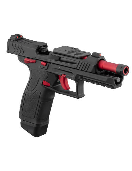 Replique GBB pistolet Lancer Tactical LTX Competition airsoft Noir / Rouge lancer tactical