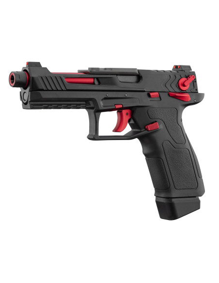 Replique GBB pistolet Lancer Tactical LTX Competition airsoft Noir / Rouge lancer tactical
