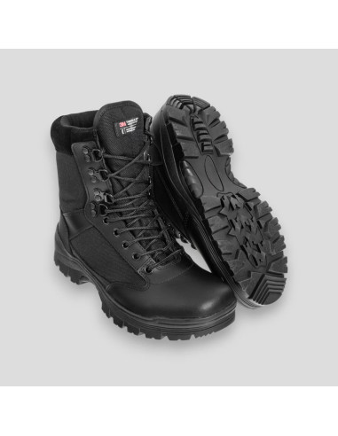 Chaussure Tactique rangers noir avec fermeture ykk Mil-Tec – Équipement militaire, airsoft et outdoor