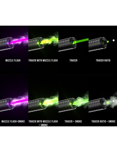 tracer master x SILO E-shooter unit flare fumée bluetooth 