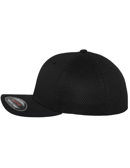 casquette Tactel MESH FLEXFIT Full Noir Imprimable 