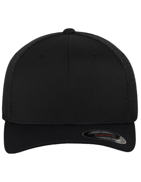 casquette Tactel MESH FLEXFIT Full Noir Imprimable 