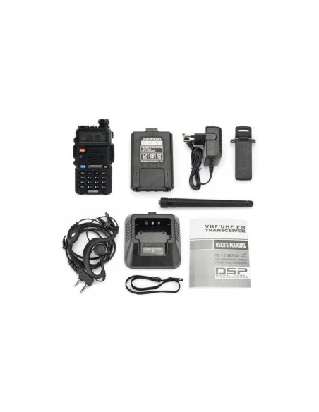 Talkie walkie DUAL BAND (vhf/uhf) UV-5R NOIR BAOFENG Baofeng Radio et communication