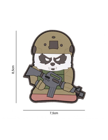 Patch pvc Velcro Panda militaire tactique 