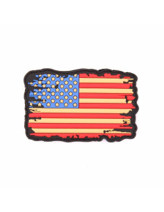 Patch velcro drapeau americain vintage usé abimé 