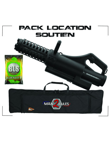 LOCATION kit replique SOUTIEN airsoft AEG + sac 4000 bb's bio + 2 brassards max2joules airsoft