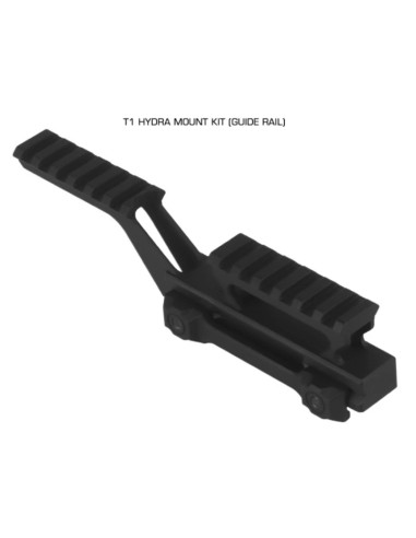 double rail deporté T1 Hydra mount noir WOSPORT WOSPORT airsoft