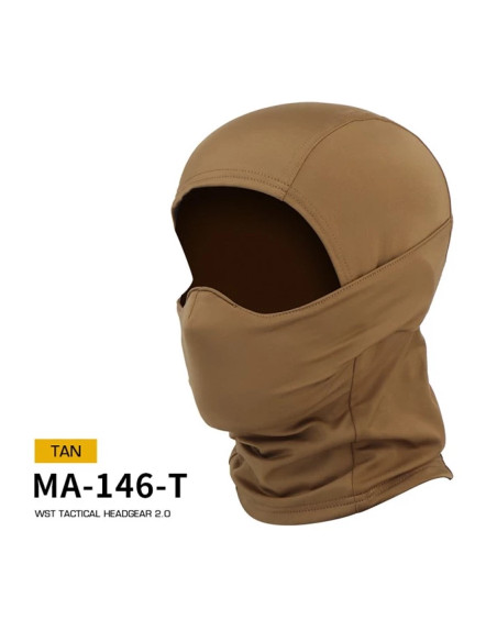 Cagoule tactique TAN WST 2.0 avec protège dents WOSPORT WOSPORT airsoft