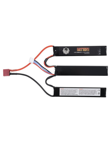 Batterie lipo 11.1v 1100mah 25c T-dean 3 sticks duel code Duel Code