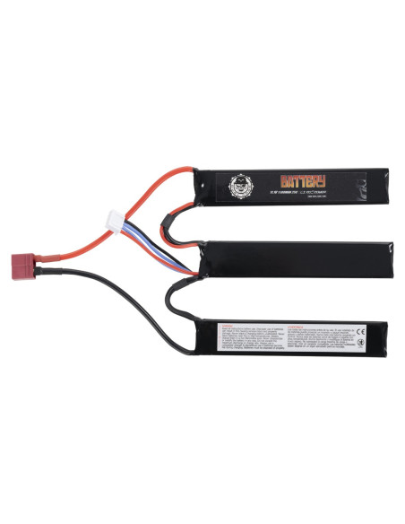 Batterie lipo 11.1v 1100mah 25c T-dean 3 sticks duel code Duel Code