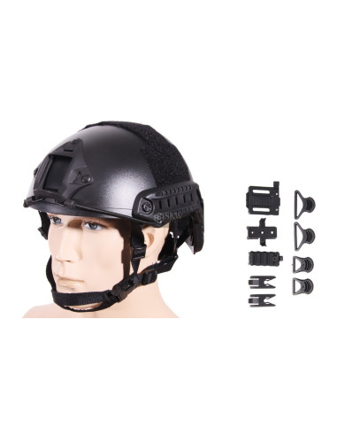casque fast MH Helmet noir avec réglage tour de tête EMERSONGEAR EmersonGear