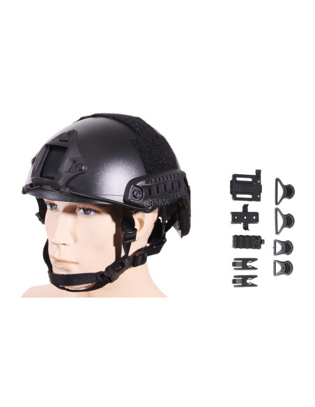 casque fast MH Helmet noir avec réglage tour de tête EMERSONGEAR EmersonGear