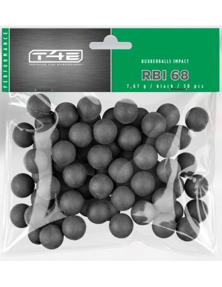 lot 50 billes caoutchouc noyau acier cal68 t4e UMAREX