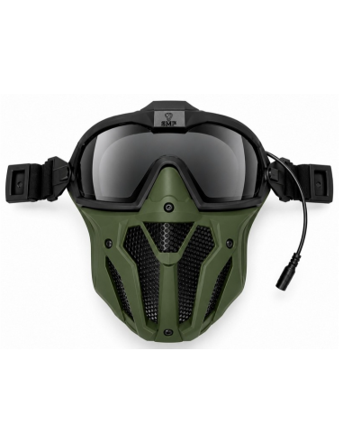 SMP Kit PRO masque intégral ventilé - OD VERT SMP airsoft Le pro du masque ventilé anti-buée