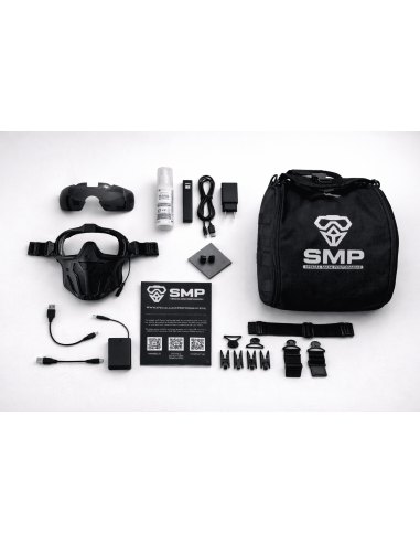 SMP Kit PRO masque intégral ventilé - MULTICAM SMP airsoft Le pro du masque ventilé anti-buée