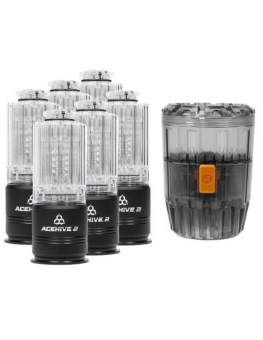STARTER pack 6 Grenades ACEHIVE V2 black edition et Spawner 40mm acetech acetech airsoft