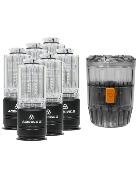 STARTER pack 6 Grenades ACEHIVE V2 black edition et Spawner 40mm acetech acetech airsoft