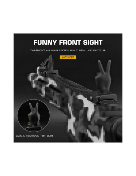 lot de mire visée fun WOSPORT rail RIS WOSPORT airsoft