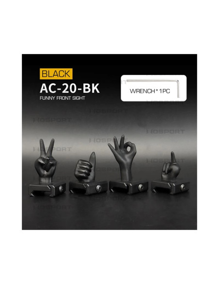 lot de mire visée fun WOSPORT rail RIS WOSPORT airsoft