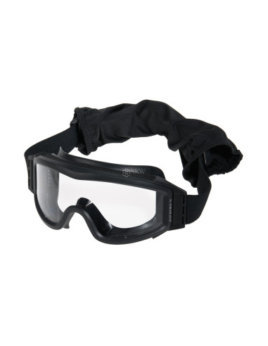 Masque de protection anti buée noire avec 3 verres DELTA TACTICS EN166b delta tactics
