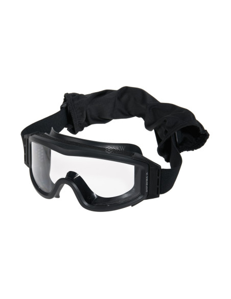 Masque de protection anti buée noire avec 3 verres DELTA TACTICS EN166b delta tactics