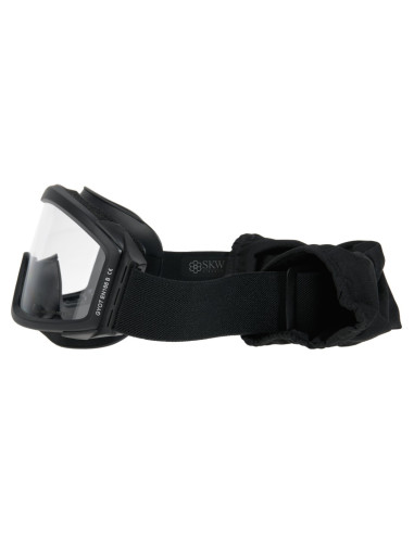 Masque de protection anti buée noire avec 3 verres DELTA TACTICS EN166b delta tactics