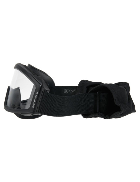 Masque de protection anti buée noire avec 3 verres DELTA TACTICS EN166b delta tactics