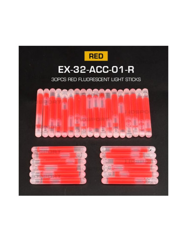 lot 30 mini crack light stick lumineux WOSPORT - rouge WOSPORT airsoft