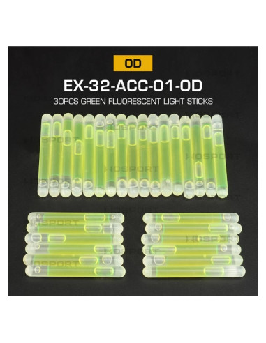 lot 30 mini crack light stick lumineux WOSPORT - VERT WOSPORT airsoft