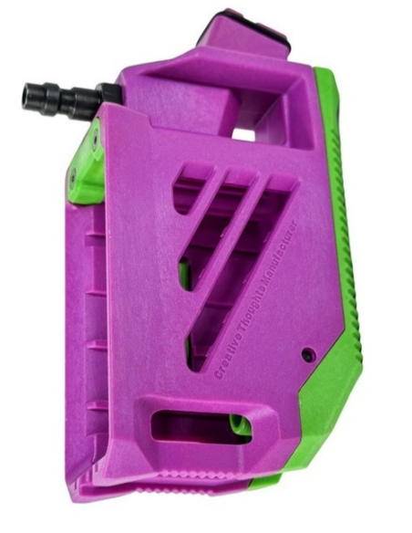 CTM adaptateur HPA violet et vert coudé pour Glock et aap-01 CTM airsoft