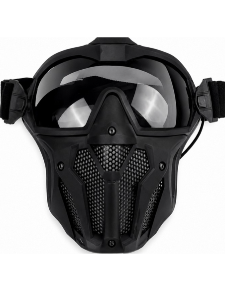 SMP Kit PRO masque intégral ventilé - NOIR SMP airsoft Le pro du masque ventilé anti-buée