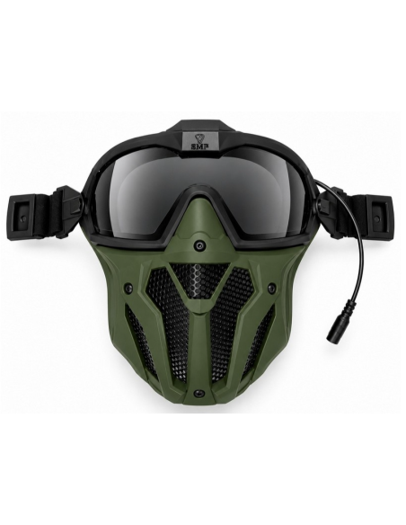 SMP Kit PRO masque intégral ventilé - OD VERT SMP airsoft Le pro du masque ventilé anti-buée