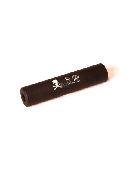 silencieux replique airsoft us govt 195mm double filetage 14mm delta tactics
