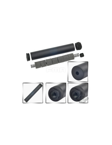 Silencieux airsoft SPECWAR II Noir FMA 228mm long FMA