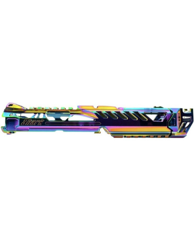 Culasse CTM FUKU-2 AAP-01 version SHARK cut out en CHAMELEON ELECTROPLATED RAINBOW 