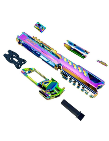 Culasse CTM FUKU-2 AAP-01 version SHARK cut out en CHAMELEON ELECTROPLATED RAINBOW 