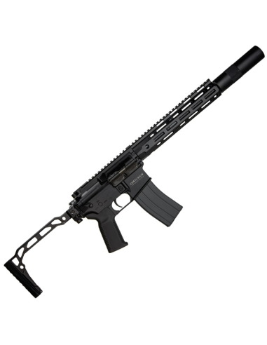 Replique Secutor Centurion III MWS GBBR Noire crosse pliante et silencieux secutor