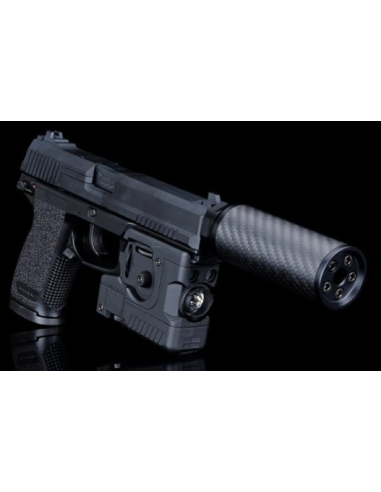Silencieux Carbone Silverback Short 115 mm 24 mm CW – SBA-SIL-32 Silverback Airsoft – Snipers & répliques haut de gamme