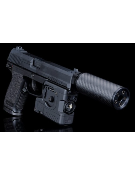 Silencieux Carbone Silverback Short 115 mm 24 mm CW – SBA-SIL-32 Silverback Airsoft – Snipers & répliques haut de gamme