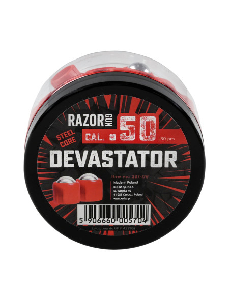 Balles Devastator TR50 RazorGun .50 acier x30 
