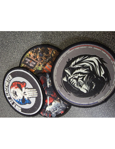 Patch 3D Souple Personnalisé avec Velcro – Dès 1 Exemplaire max2joules airsoft