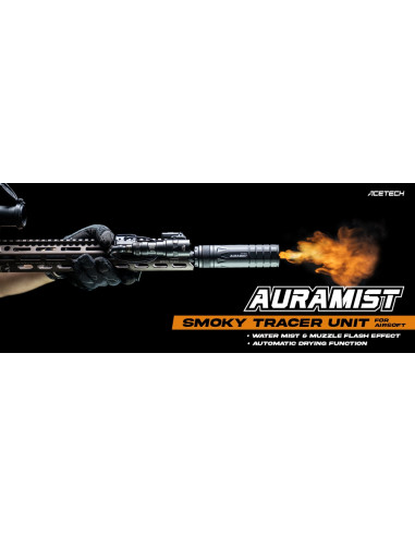Traceur Airsoft Acetech AuraMist – Effet Fumée, Flamme et Billes Traçantes acetech airsoft