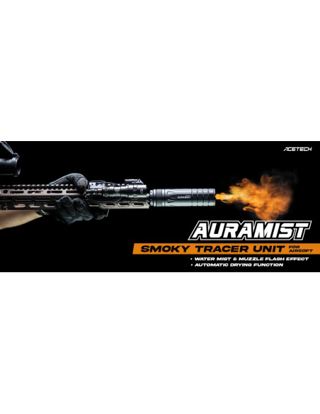 Traceur Airsoft Acetech AuraMist – Effet Fumée, Flamme et Billes Traçantes acetech airsoft