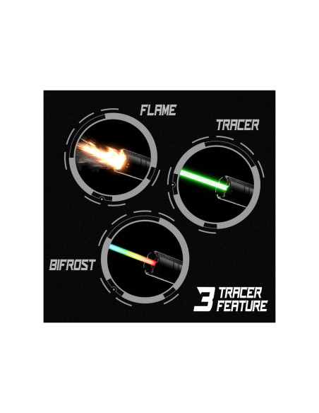 Traceur Airsoft Acetech Bifrost MKII RGB – Effet Flamme Multicolore acetech airsoft