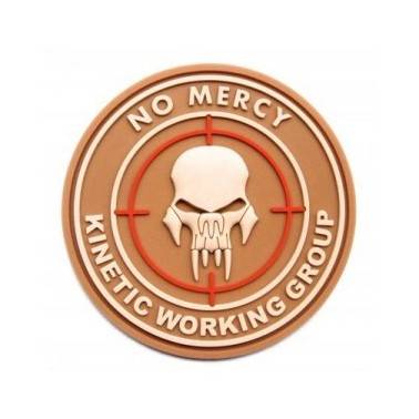 Patch 3d velcro no mercy  tan