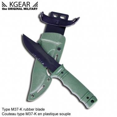 couteau factice OD  type SOG M37K seal PUP avec fourreau