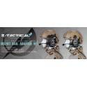 helmet rail adapter set black pour comtacI et comtac II z046
